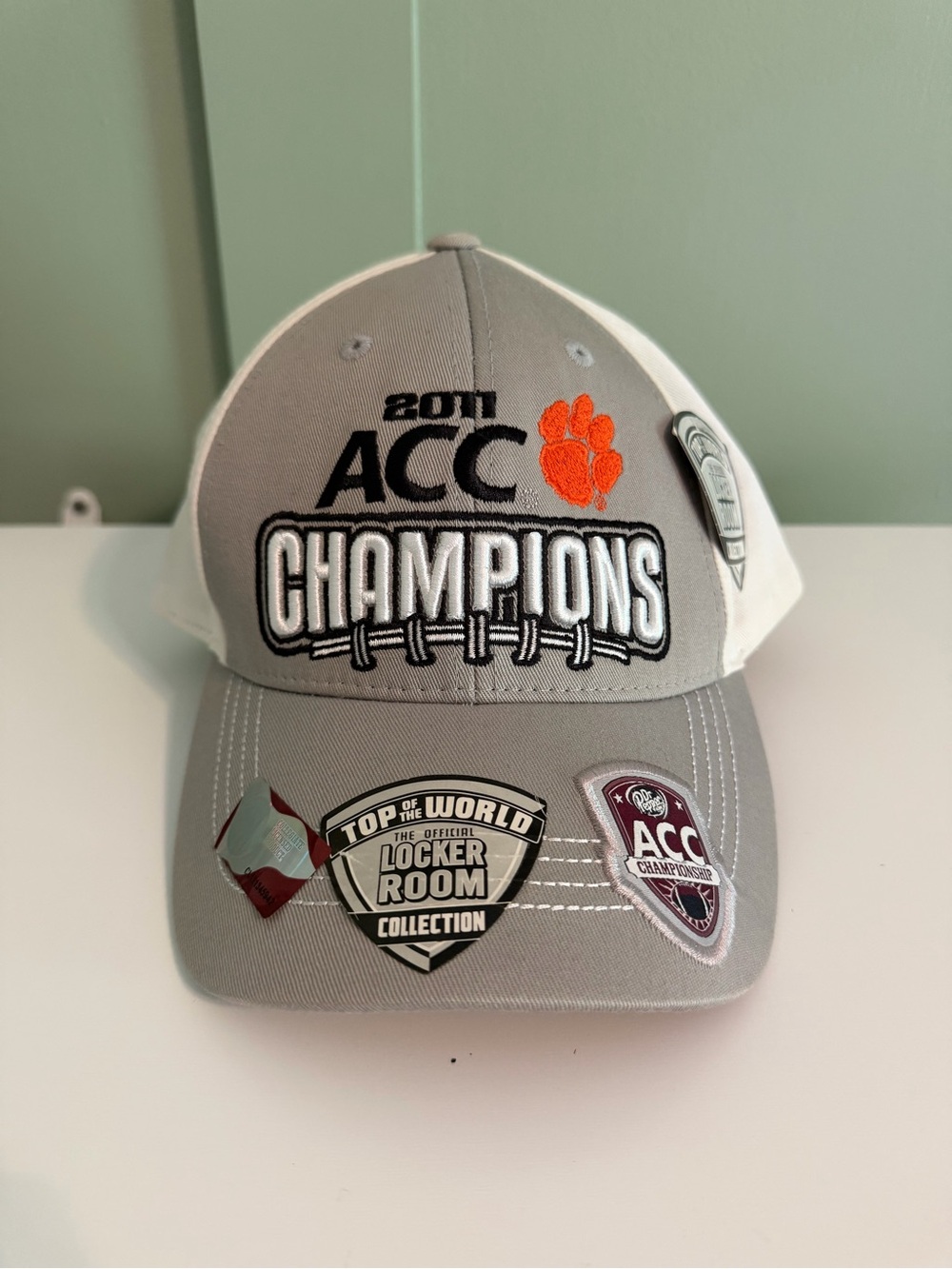 Top of the World Clemson Tigers 2011 ACC Champions Football Adjustable Cap Gray